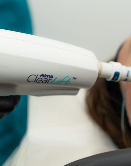 patient receiving Clearlift treatment