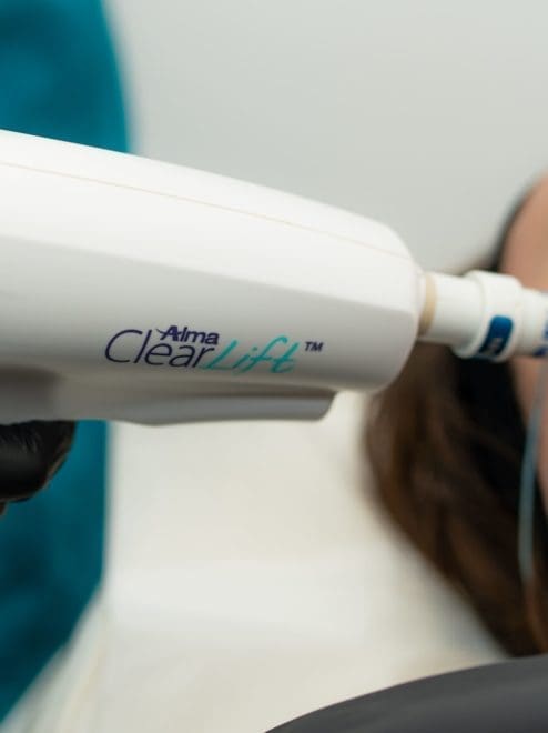 patient receiving Clearlift treatment