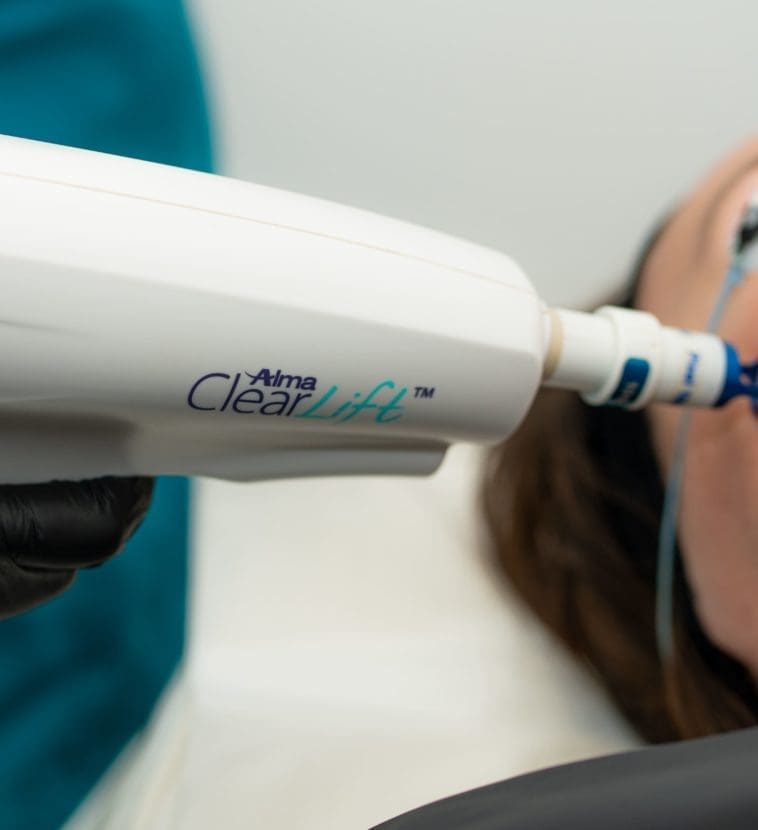 patient receiving Clearlift treatment