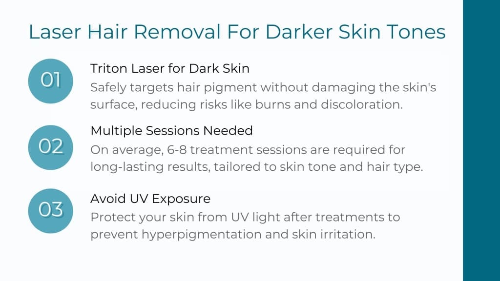 laser hair removal for dark skin tips