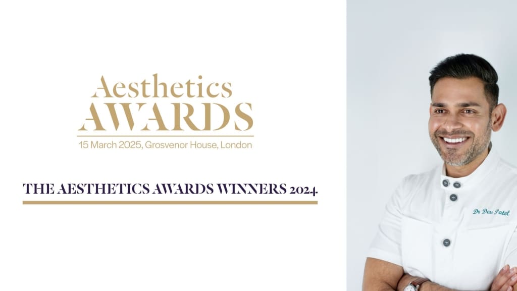 Dr Dev Patel Highly Commended at the Aesthetics Awards