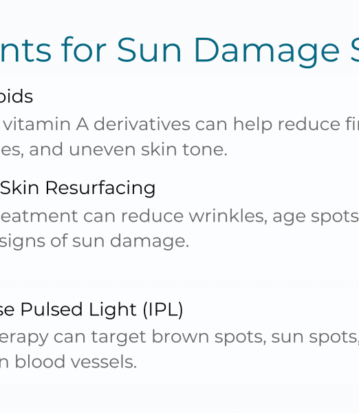 Treatment for Sun Damage Skin: Sun-Damaged Skin Treatments