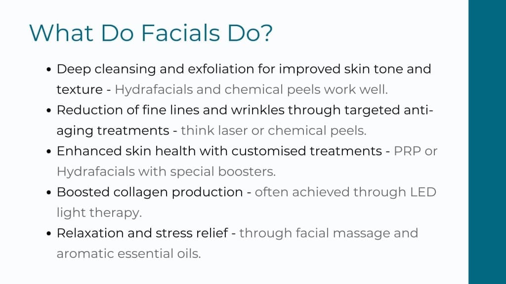 what do facials do